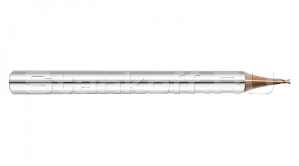 Микрофреза спиральная 35° двухзаходная с покрытием AlTiN DJTOL KS2MLX0.7