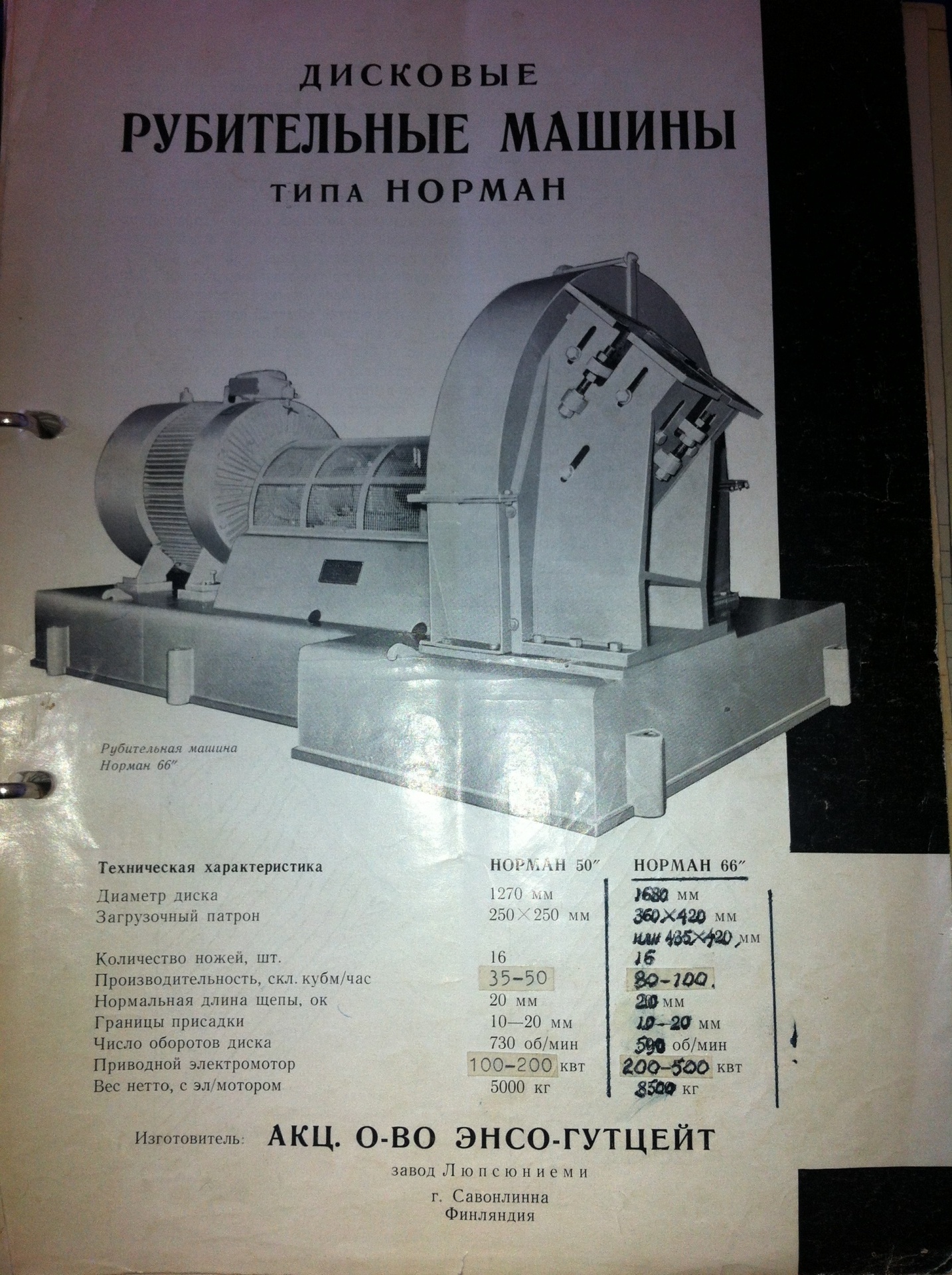 Рубительную машину NORMAN66 (Финляндя) Б/У - Биржа оборудования ProСтанки