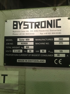 Лазерный комплекс Bystronic