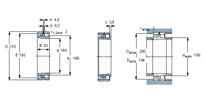 Подшипники NN3028 NN3028K NN3028TN NN3028KTN 3182128