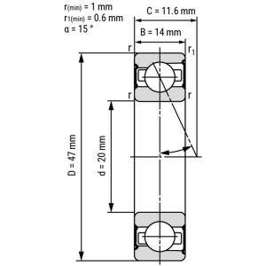 Подшипники 7204 B7204 E220 S6204 36204 204HC MM204