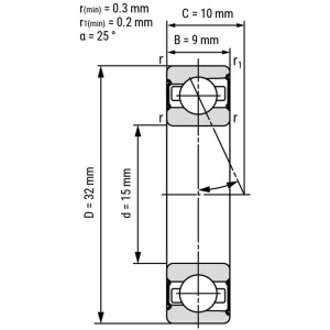 Подшипники 7002 B7002 EX15 S6002 36102 102H MM9102