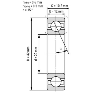 Подшипники 7004 B7004 EX20 S6004 36104 104H MM9104