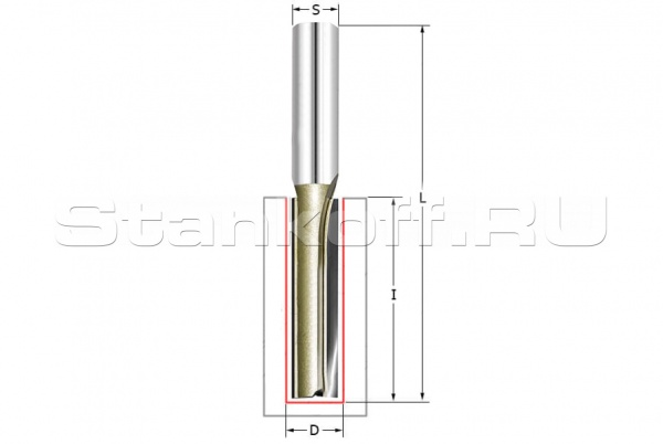 Фреза пазовая Z2+1 S=8x58 D=16x30x90 RH ARDEN 105854