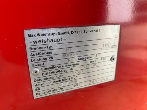 Горелка Weishaupt GL9/1-D 3500 кВт