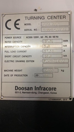 Doosan Puma 280m с осью C