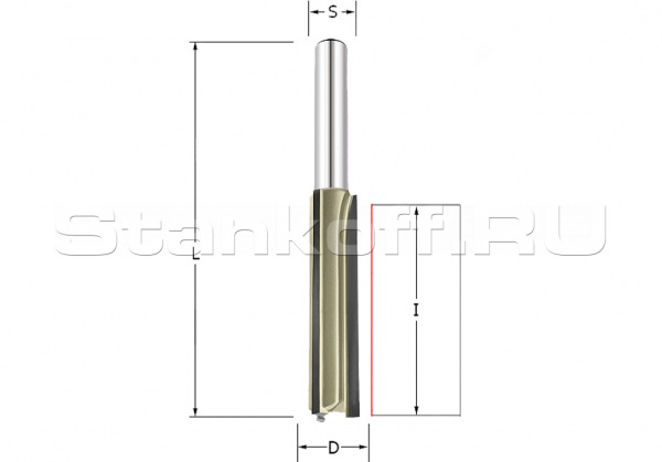 Фреза пазовая Z=3 D=12x50x104 S=12 ARDEN 110259B-50