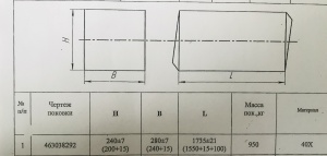 Заготовка поковка