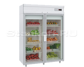 Холодильный шкаф двухдверный DM110-S без канапе