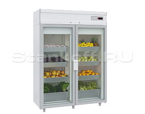 Холодильный шкаф двухдверный DM114-S без канапе