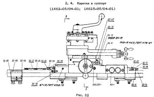 Гайка под клин 1К62-05-22 (бронза) 22 мм