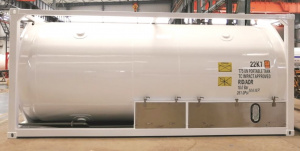 Криогенный танк-контейнер тип Т75 объём 20500 литров, для превозки и хранения кислорода, аргона, азота