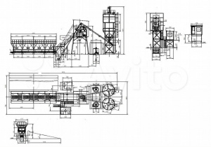 Бетонный завод HZS40 (HZS45, HZS35)