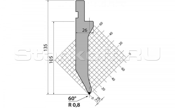 Пуансон P.135.60.R08.835