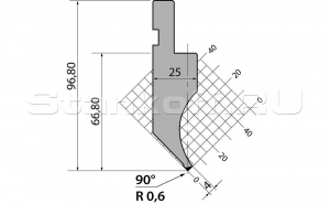 Пуансон для листогиба PK.97.90.R06.795s