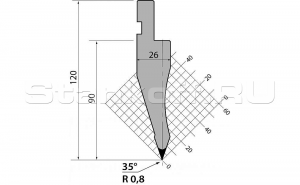 Пуансон P.120.35.R08.805s