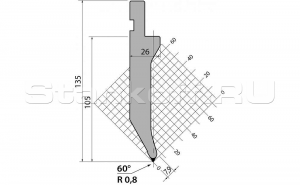 Пуансон P.135.60.R08.795s