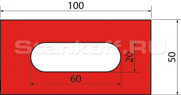 Полиуретановая вставка GMF100x50x20.415