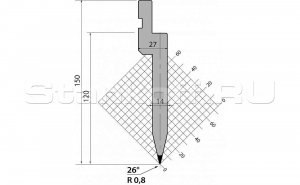 Пуансон R1 классический PU.150.26.R08.835