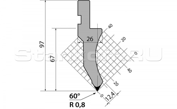 Пуансон P.97.60.R08.835