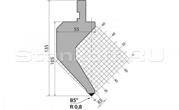 Пуансон P.135.85.R08.795s