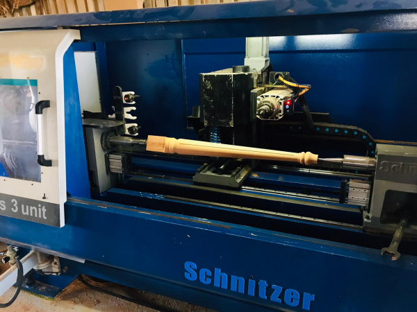 4 axis CNC wood lathe