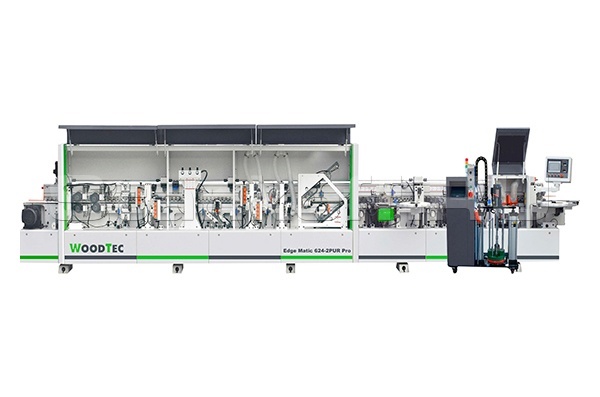 Станок для облицовывания кромок мебельных деталей WoodTec EdgeMatic 624-2PUR PRO