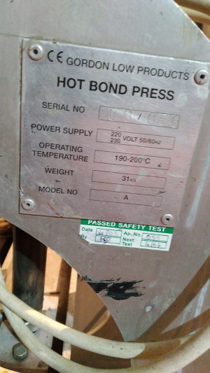 Сварочный аппарат gordon HOT bond press