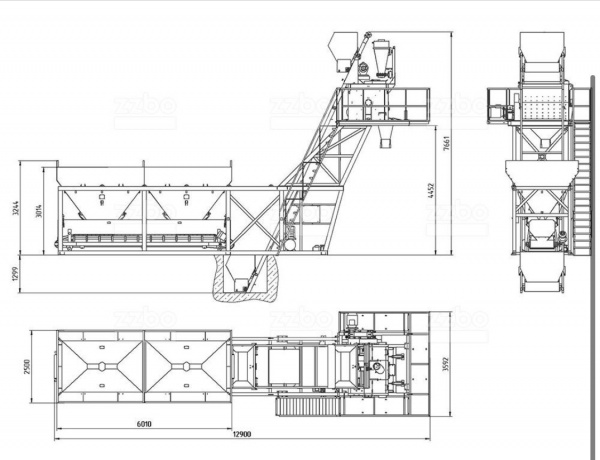 МОБИЛЬНЫЙ БЕТОННЫЙ ЗАВОД ZZBO КОМПАКТ-30 СТАНДАРТ