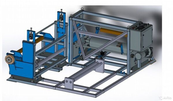 Станок для перемотки спанбонда и разного вида пленок