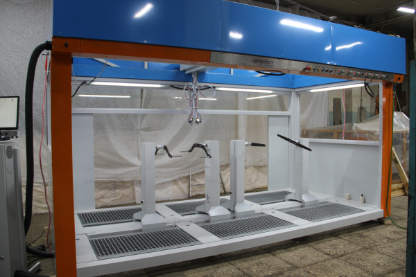 Станок ЧПУ profi maxi автоматической покраски деталей мебели до 3500х1500мм - с игольчатыми столами