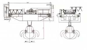 Грейферный балочный кран EGQ-12