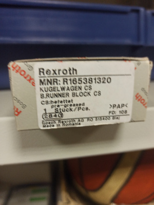 Подшипники линейного перемещения (каретки) Bosch Rexroth R166521320