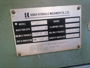 Термопластавтомат Korea hidraulic machinery model Ks280b