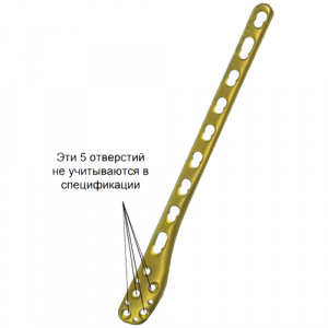 2.7/3.5 мм Блокированная дистальная латеральная пластина