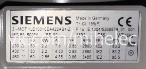 Электродвигатель Siemens 2, 2 кВт, 2890 об./мин. 380V (220V)