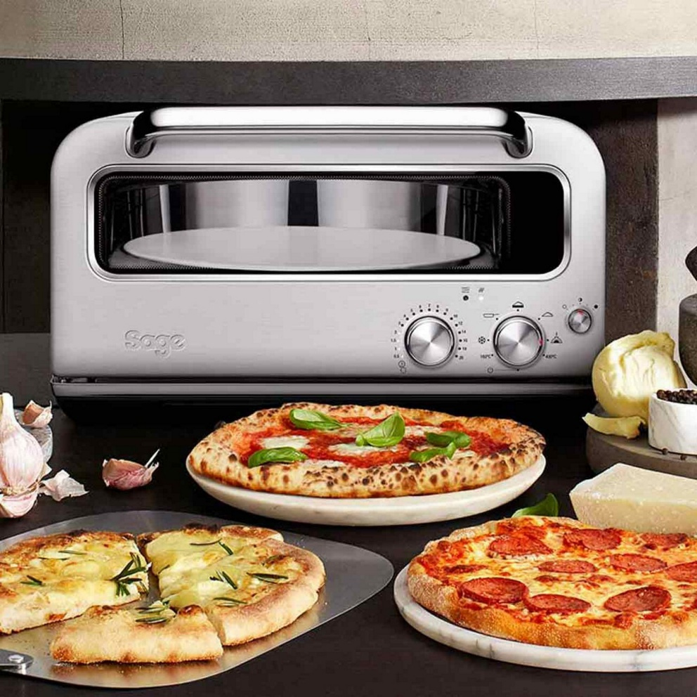 Печь для выпечки пиццы Sage SPZ820BSS4EEU1 The Pizzaiolo oven пицца мейкер,  выпечка как в дровяной печи купить в Москве по цене 76 800 руб. - Биржа  оборудования ProСтанки