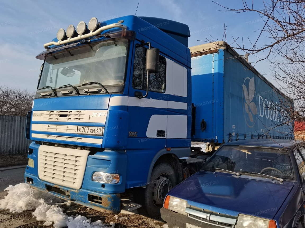 Грузовой тягач седельный DAF XF 95 430, 2005 года выпуска,  идентификационный номер (VIN) XLRTE47XS0E683727, цвет синий Б/У - Биржа  оборудования ProСтанки