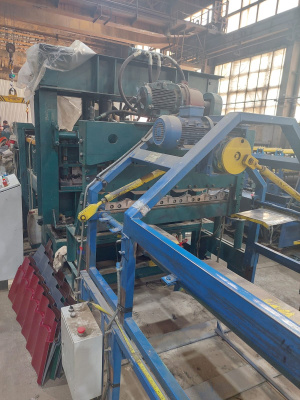 Промышленная автоматическая линия по производству металлочерепицы "Супермонтеррей"