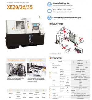 Автомат продольного точения с ЧПУ Hanwha XE20J