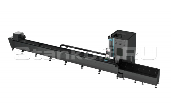 Оптоволоконный лазерный труборез с системой автозагрузки и автовыгрузки труб STL-T9022 AUTO/3000 IPG