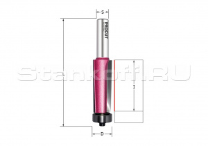 Фреза обгонная (нижн. подш.) Z=2 D=12.7x50.8x106 S=12 PROCUT 151261P