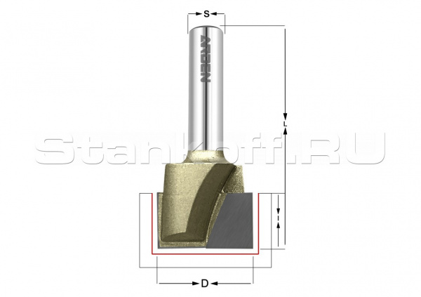 Фреза для выравнивания дна D=40x15 S=12,7 ARDEN A0117448