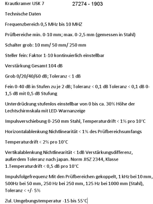 Ультразвуковой дефектоскоп Krautkramer Usk 7