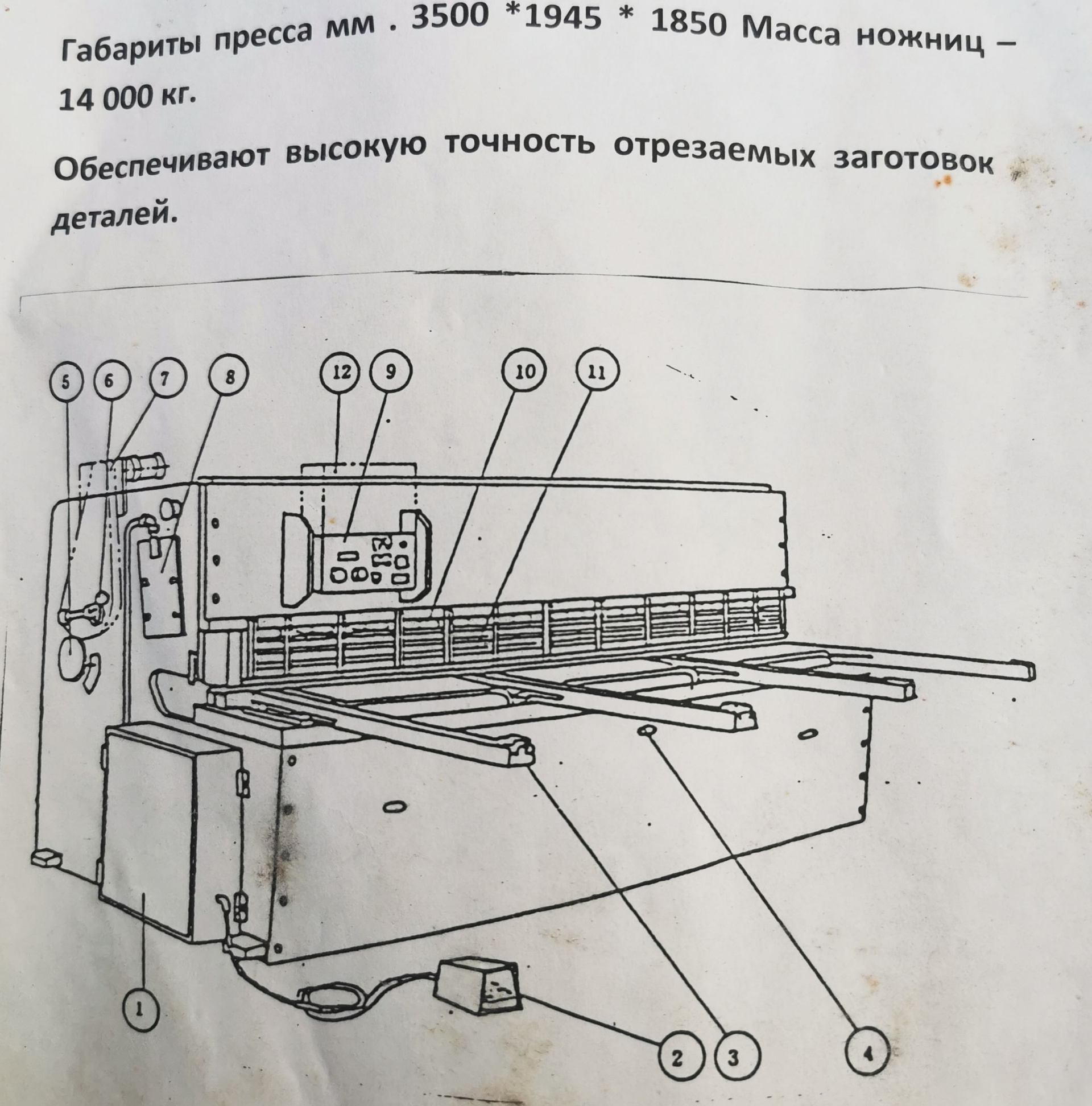 Безопасная работа на гильотинных ножницах.