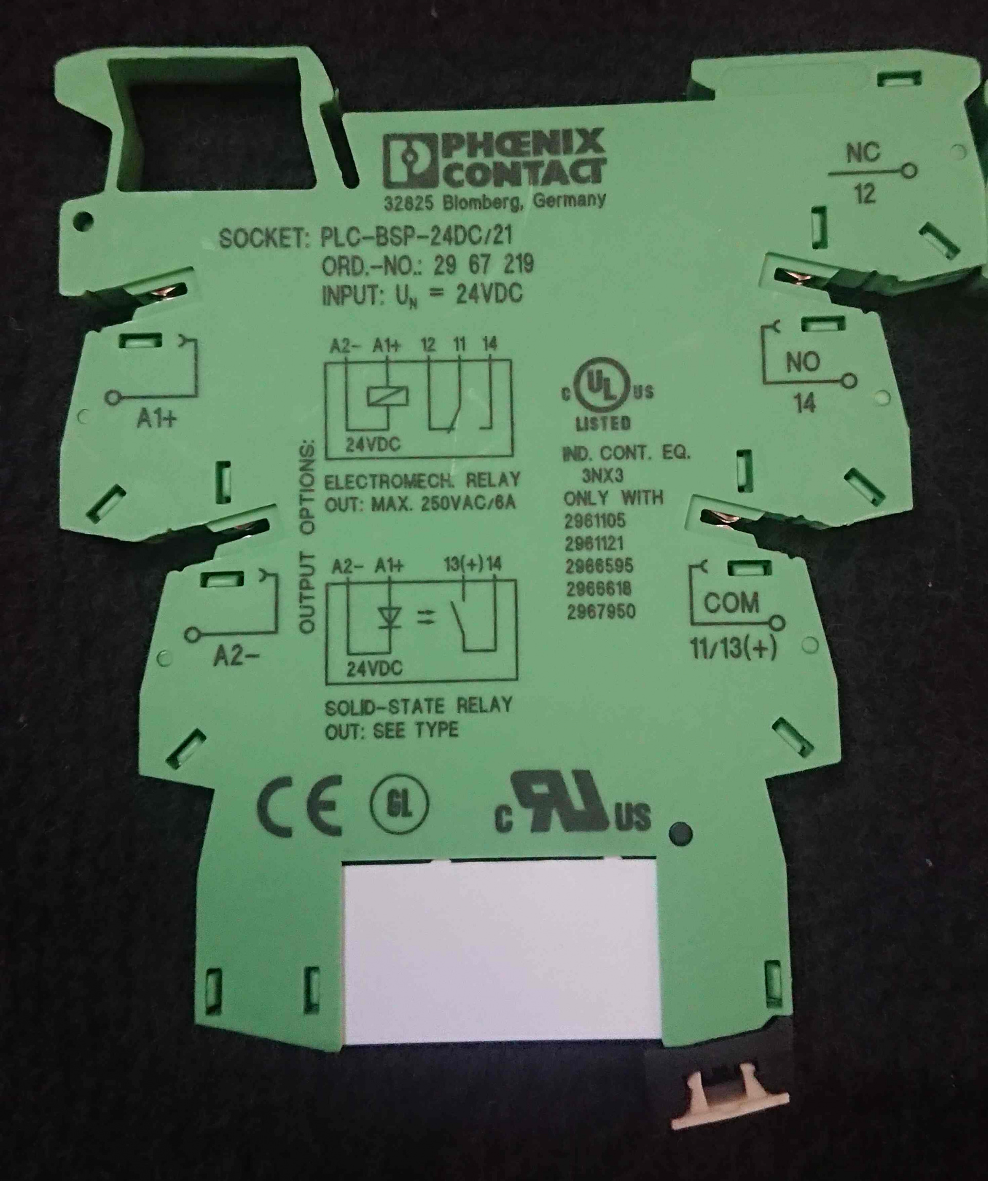 Модуль релейный plc 24dc. Реле Phoenix contact 2961105. PLC-BSC-24dc/21. Базовый модуль - PLC-BSC- 24dc/21-21 - 2967015. Rel-Mr- 24dc/21.