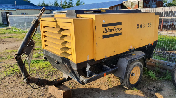 Компрессор Atlas Copco XAS 186, 2004г.в, 2473м.т.ч. Состояние отличное