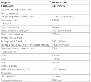 Фрезерный станок с ЧПУ BF20 CNC