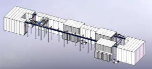 Оборудование для порошковой окраски, линии порошковой окраски, окрасочные кабины печь полимеризации, тоннель химической подготовки, конвейер