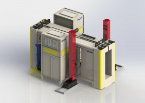 Оборудование для порошковой окраски, линии порошковой окраски, окрасочные кабины печь полимеризации, тоннель химической подготовки, конвейер